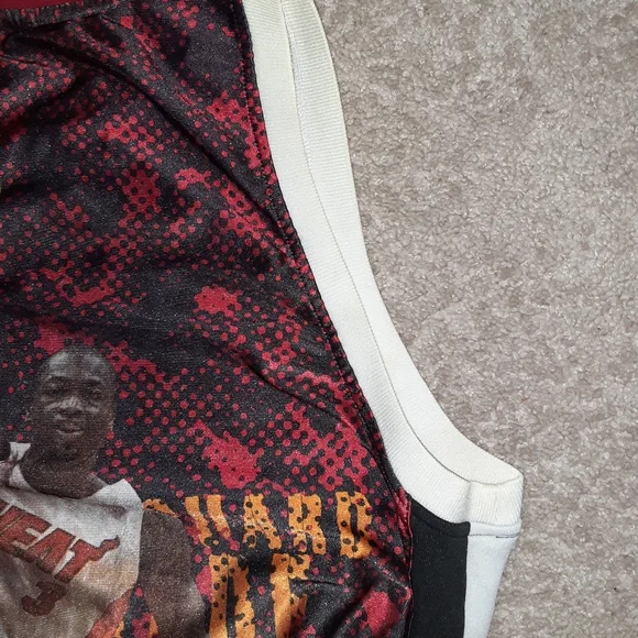 MEN'S MAJESTIC NBA DWAYNE WADE MIAMI HEAT JERSEY - Picture 7 of 10